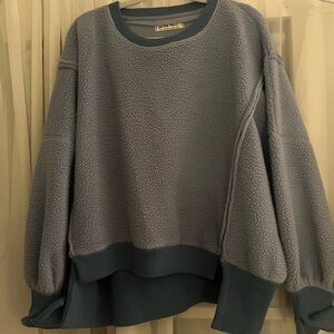 Free People Fuzzy Crewneck